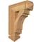 Ekena Millwork Merced Arts & Crafts Rough Sawn Bracket, Western Red Cedar, 4"W x 14"D x 18"H BKT04X14X18MRC03RWR - alternate 1